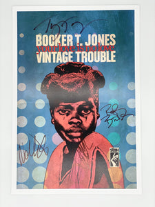 Booker T Jones/Vintage Trouble Poster signed by all 4 members