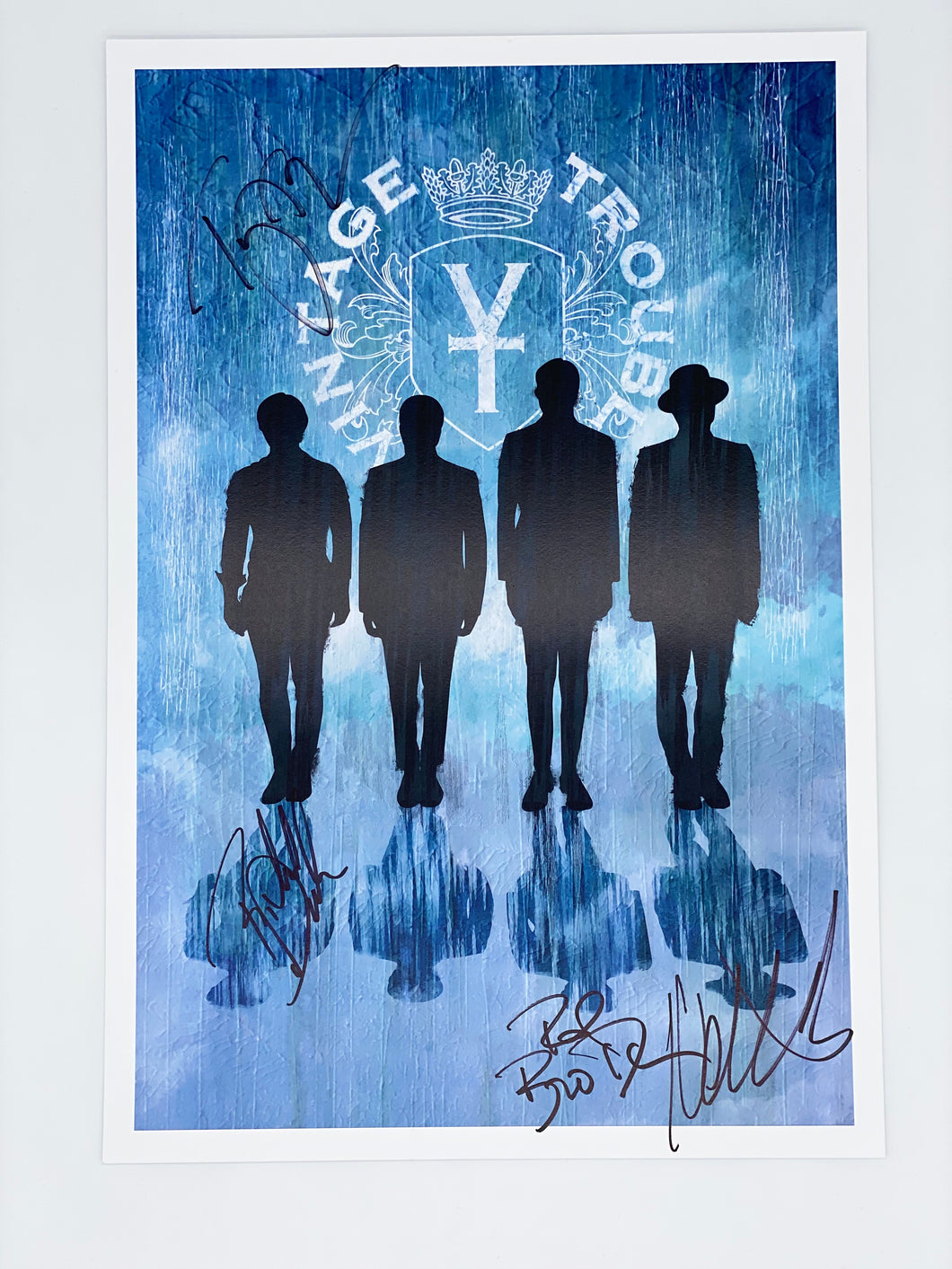 Blue Shadow Poster signed by all 4 members