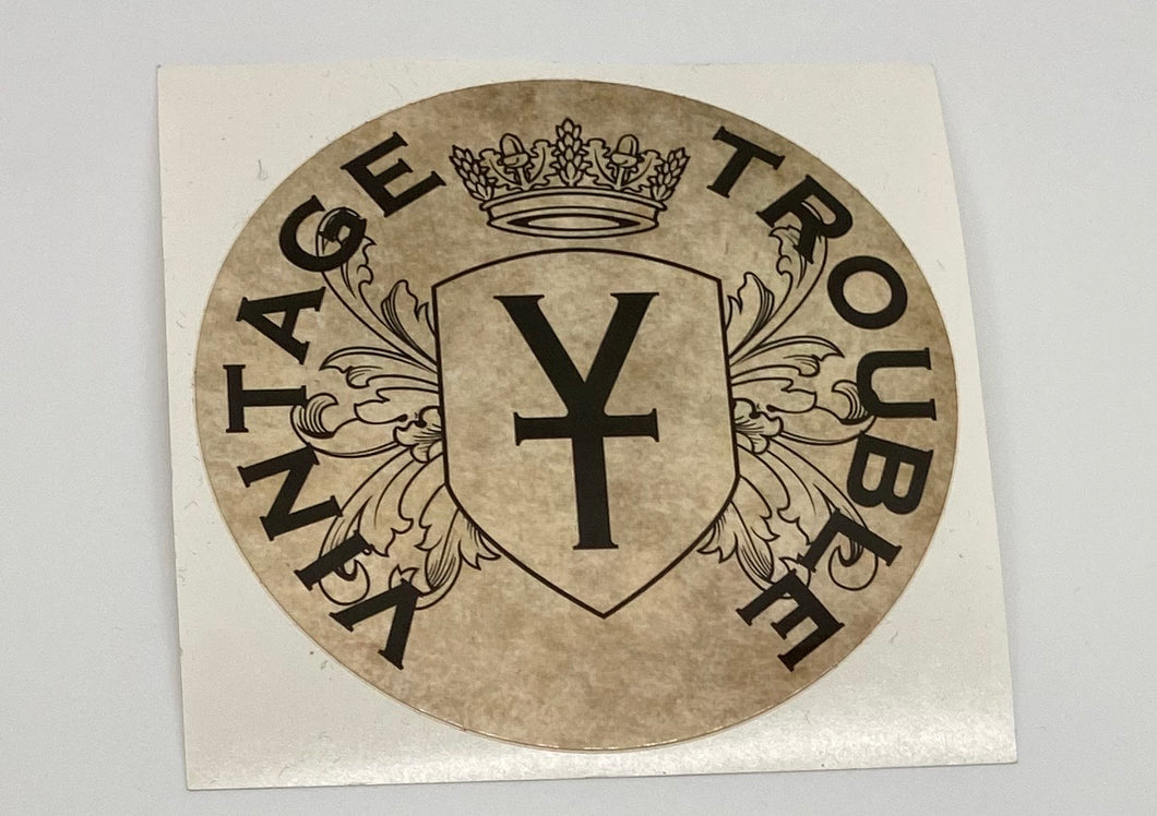 Vintage Trouble Round Sticker